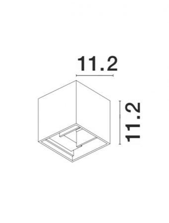 747406 Aplica Nova Luce COMO LED 2x3W 510lm 3000K IP54 Aluminium  Sandy White  Adjustable Beam [3]