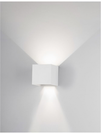 747406 Aplica Nova Luce COMO LED 2x3W 510lm 3000K IP54 Aluminium  Sandy White  Adjustable Beam [2]
