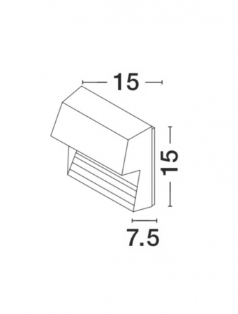 752250  Nova Luce KRYPTON LED 6W 480lm 3000K IP54 Aluminium Dark Gray Beam 32 degrees [1]