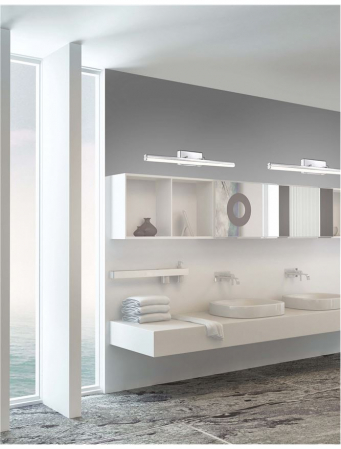 787006 Aplica Baie Nova Luce VANESE LED 18W 1922lm 3000K Aluminium & Acrylic Chrome Nedimabil IP44 [1]