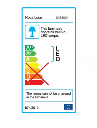 8058001  Nova Luce PASSAGGIO LED 1W 60lm 3000K IP54 Aluminium White able Lenght 1.80m Connect it with driver 9020170 [8]