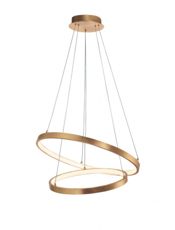 ILUMINAT - 8100281 Suspensie Nova Luce LEON LED 65W 4650lm 3000K IP20 Aluminiu & Acril Golden Leaf NOVALUCE