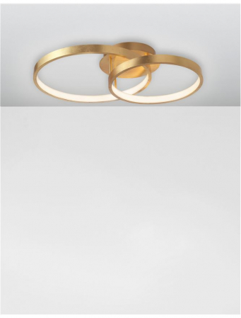 8100282 Plafoniera Nova Luce LEON LED 44W 2650lm 3000K IP20 Aluminiu/Acril Golden Leaf NOVALUCE [2]