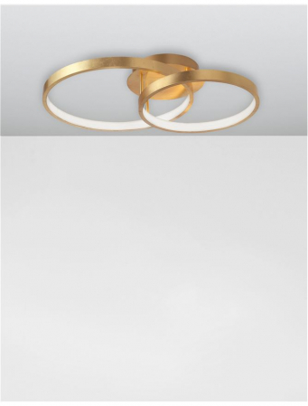 8100282 Plafoniera Nova Luce LEON LED 44W 2650lm 3000K IP20 Aluminiu/Acril Golden Leaf NOVALUCE [3]