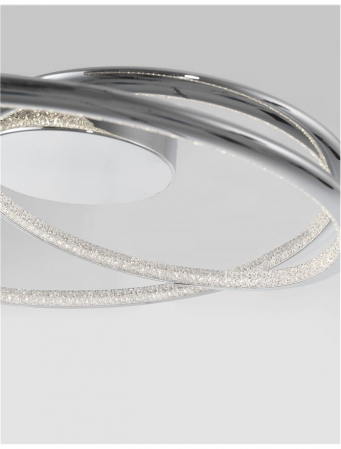 81007201 Plafoniera Nova Luce PLASENCIA LED 27W 1890lm 3000K IP20 Aluminiu/Acril Chrome [1]