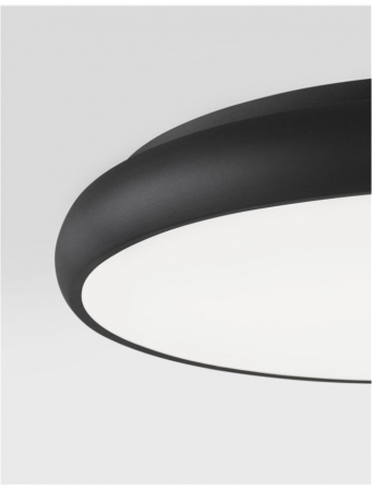 8100984 Plafoniera Nova Luce GAP LED 50W 2750lm 3000K IP20 Aluminiu/Acril Black NOVALUCE [2]