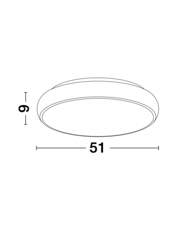 8100984 Plafoniera Nova Luce GAP LED 50W 2750lm 3000K IP20 Aluminiu/Acril Black NOVALUCE [3]