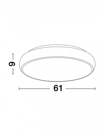 8100986 Plafoniera Nova Luce GAP LED 62W 3410lm 3000K IP20 Aluminiu/Acril Black NOVALUCE [2]