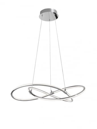 Lustre - 8101141 Suspensie Nova Luce MARTINO LED 50W 3250lm 3000K IP20 Aluminiu/Acril Chrome NOVALUCE