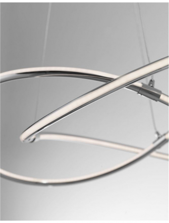 8101141 Suspensie Nova Luce MARTINO LED 50W 3250lm 3000K IP20 Aluminiu/Acril Chrome NOVALUCE [2]