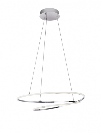 Lustre - 8101201 Lustra Nova Luce VIAREGGIO LED 28W 2222lm 3000K Aluminium & Acrylic Chrome Nedimabil IP20