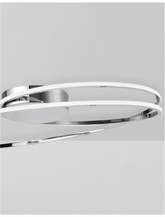 8101203 Plafoniera Nova Luce VIARREGIO LED 28W 1950lm 3000K Aluminium & Acrylic Chrome Nedimabil IP20 [5]