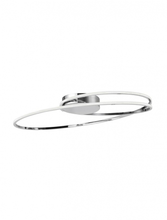 Moderne - 8101203 Plafoniera Nova Luce VIARREGIO LED 28W 1950lm 3000K Aluminium & Acrylic Chrome Nedimabil IP20