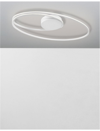 8101204 Plafoniera Nova Luce VIARREGIO LED 28W 1950lm 3000K Aluminium & Acrylic White Nedimabil IP20 [1]