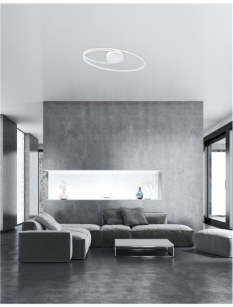 8101204 Plafoniera Nova Luce VIARREGIO LED 28W 1950lm 3000K Aluminium & Acrylic White Nedimabil IP20 [4]