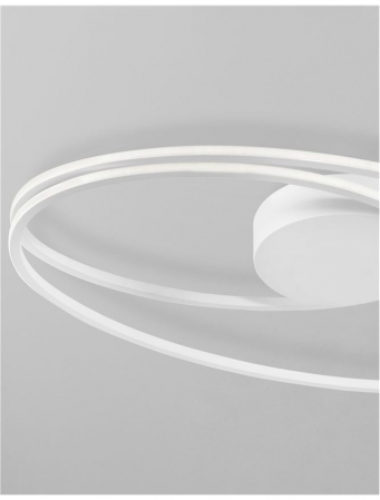 8101204 Plafoniera Nova Luce VIARREGIO LED 28W 1950lm 3000K Aluminium & Acrylic White Nedimabil IP20 [2]