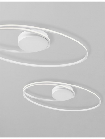 8101204 Plafoniera Nova Luce VIARREGIO LED 28W 1950lm 3000K Aluminium & Acrylic White Nedimabil IP20 [3]