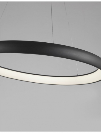 8105604 D Lustra Nova Luce ALBI LED 80W 4000lm 3000K Aluminium & Acrylic Sandy Black Dimabil Triac IP20 [7]