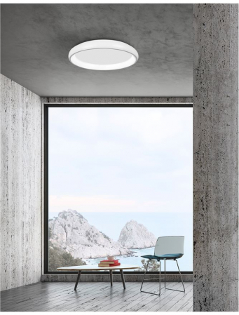 8105606 D Plafoniera Nova Luce ALBI LED 50W 2876lm 3000K Aluminium & Acrylic White Dimabil Triac IP20 [1]