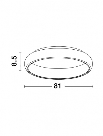 8105607 Plafoniera Nova Luce ALBI LED 80W 4400lm 3000K IP20 Aluminiu/Acril White [6]