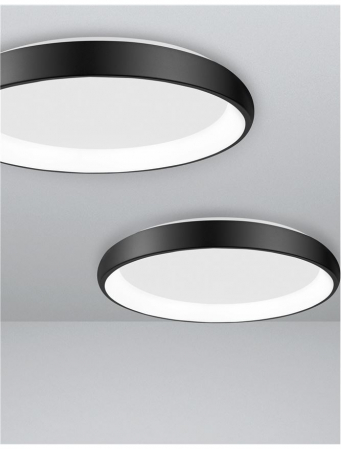 8105611 Plafoniera Nova Luce ALBI LED 50W 2876lm 3000K Aluminium & Acrylic Sandy Black Dimabil Triac IP20 [4]