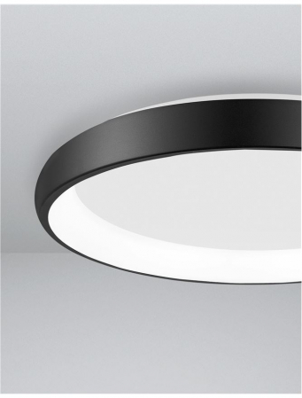 8105611 Plafoniera Nova Luce ALBI LED 50W 2876lm 3000K Aluminium & Acrylic Sandy Black Dimabil Triac IP20 [5]
