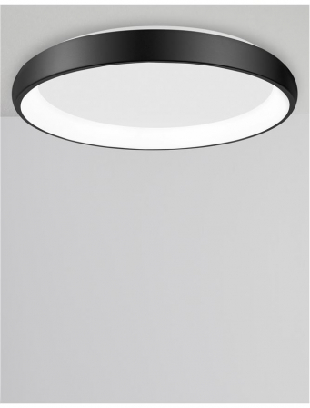 8105611 Plafoniera Nova Luce ALBI LED 50W 2876lm 3000K Aluminium & Acrylic Sandy Black Dimabil Triac IP20 [3]