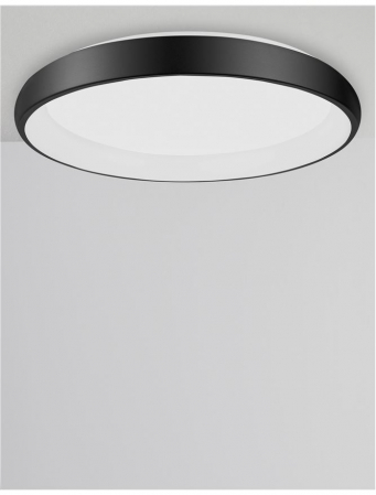 8105611 Plafoniera Nova Luce ALBI LED 50W 2876lm 3000K Aluminium & Acrylic Sandy Black Dimabil Triac IP20 [2]