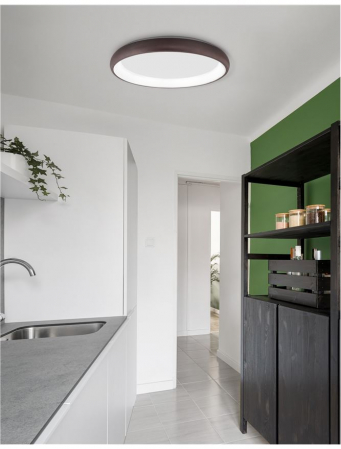 8105612 Plafoniera Nova Luce ALBI LED 50W 2750lm 3000K IP20 Aluminiu/Acril Brown NOVALUCE [1]