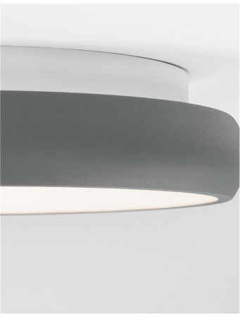 8105615 Plafoniera Nova Luce ALBI LED 32W 1952lm 3000K Aluminium & Acrylic Sandy Gray Dimabil Triac IP20 [4]