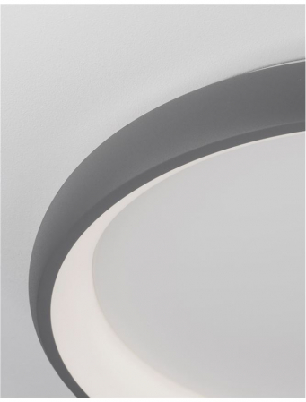 8105617 Plafoniera Nova Luce ALBI LED 50W 2876lm 3000K Aluminium & Acrylic Sandy Gray Dimabil Triac IP20 [4]