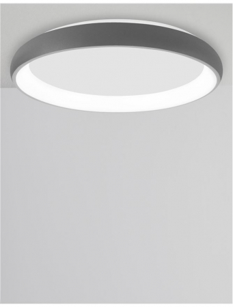 8105617 Plafoniera Nova Luce ALBI LED 50W 2876lm 3000K Aluminium & Acrylic Sandy Gray Dimabil Triac IP20 [2]