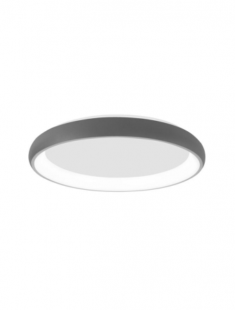 Moderne - 8105617 Plafoniera Nova Luce ALBI LED 50W 2876lm 3000K Aluminium & Acrylic Sandy Gray Dimabil Triac IP20