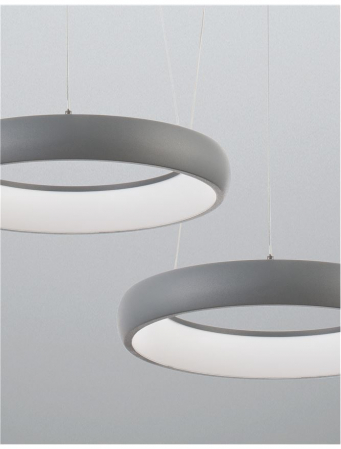 8105619 Lustra Nova Luce ALBI LED 32W 1950lm 3000K Aluminium & Acrylic Sandy Gray Dimabil Triac IP20 [4]
