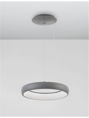8105619 Lustra Nova Luce ALBI LED 32W 1950lm 3000K Aluminium & Acrylic Sandy Gray Dimabil Triac IP20 [2]
