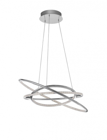 8107401 Lustra Nova Luce LIVORNO LED 53W 5071lm 3000K Aluminium & Acrylic Chrome Nedimabil IP20 [2]