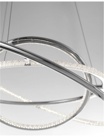 8107401 Lustra Nova Luce LIVORNO LED 53W 5071lm 3000K Aluminium & Acrylic Chrome Nedimabil IP20 [3]