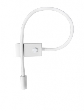 Moderne - 8126581 Aplica Nova Luce GENEVA LED 3W 190lm 3000K Aluminium  White Nedimabil IP20