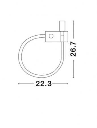 8126582 Aplica Nova Luce GENEVA LED 3W 190lm 3000K Aluminium  Black Nedimabil IP20 [2]