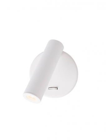 Moderne - 8140521 Aplica Nova Luce LAREDO LED 3W 190lm 3000K Aluminium White Nedimabil IP20