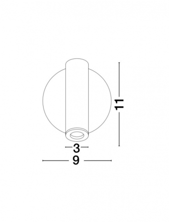 8140521 Aplica Nova Luce LAREDO LED 3W 190lm 3000K Aluminium White Nedimabil IP20 [3]
