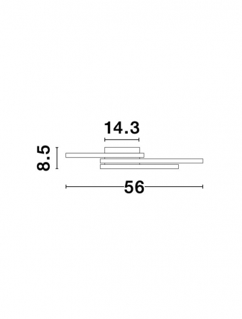 8160161 Plafoniera Nova Luce BILBAO LED 42W 2650lm 3000K IP20 Aluminiu/Acril White NOVALUCE [5]