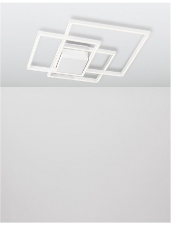 8160161 Plafoniera Nova Luce BILBAO LED 42W 2650lm 3000K IP20 Aluminiu/Acril White NOVALUCE [2]