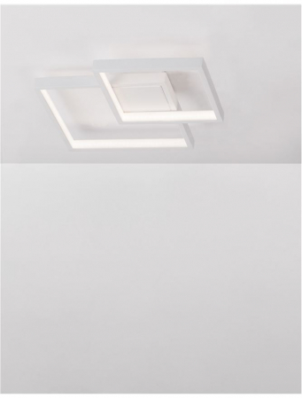 8160162 Plafoniera Nova Luce BILBAO LED 25W 1600lm 3000K IP20 Aluminiu/Acril White [2]