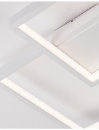 8160162 Plafoniera Nova Luce BILBAO LED 25W 1600lm 3000K IP20 Aluminiu/Acril White [5]