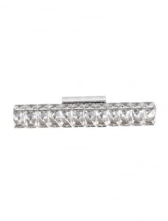 Baie - 83399202 Aplica Nova Luce CORONA LED 8W 480lm 3000K IP20 Aluminiu K9 Cristal Chrome NOVALUCE