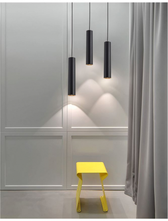 834870 Pendul Nova Luce GIA GU10 1x10W   Aluminium Sandy Black  IP20 [1]