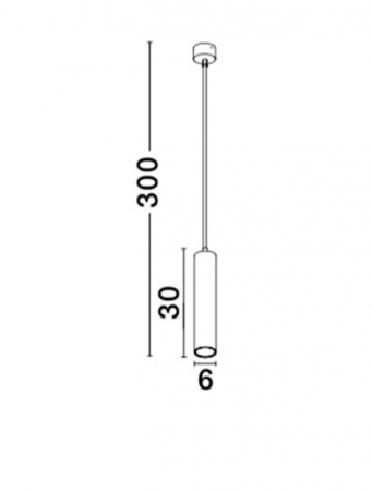 834870 Pendul Nova Luce GIA GU10 1x10W   Aluminium Sandy Black  IP20 [3]