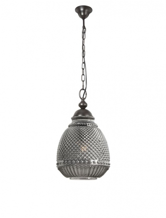 Moderne - 8381442 Pendul Nova Luce TOULON E27 1x12W   Steel Grey  IP20