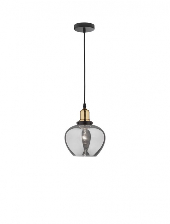 8436403 Pendul Nova Luce CEDRO E27 1x12W   Metal & Glass Smoke Glass Bronze&Black  IP20